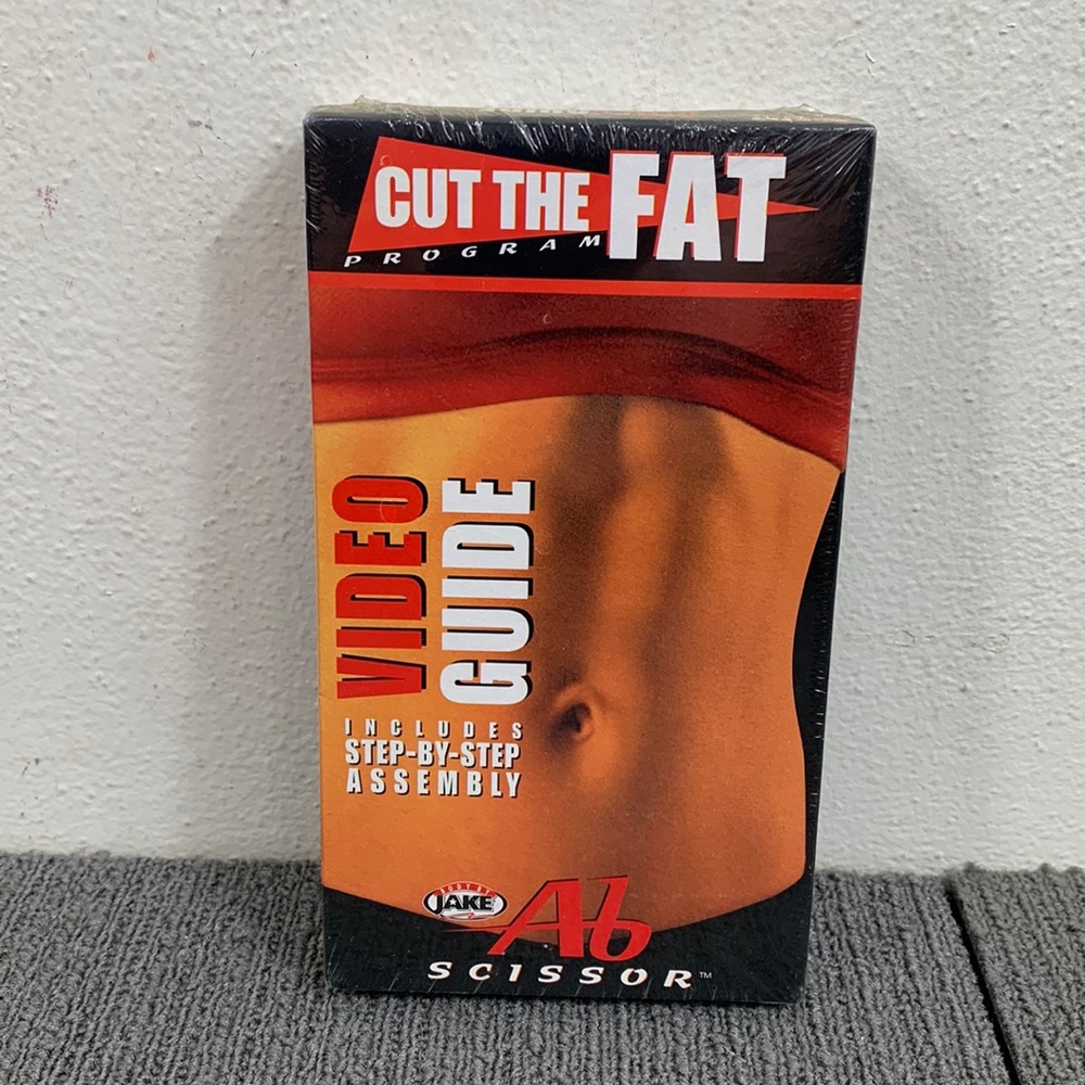 Cut The Fat Program: Video Guide (VHS, 2003) Body By Jake Ab Scissor New